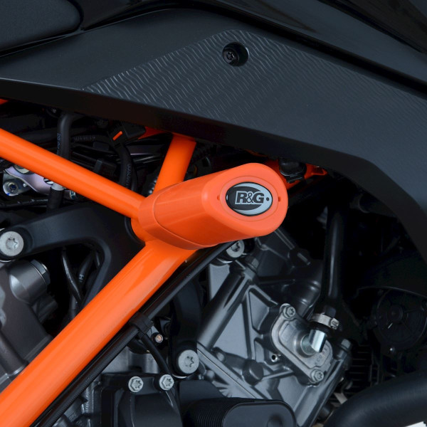 R&G Crash Protectors - Aero Style for KTM 1290 S/ Duke R '14-'19 / 1290 Super Duke GT '16- (Orange)